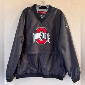 Franchise Club Ohio State Buckeyes Big Logo Windshell XL Zipper Pocket Pullover